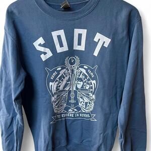 Blue Soot Crewneck Sweatshirt